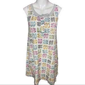 Cuddl Duds Flip Flop Nightgown / Pool Cover-Up Size S